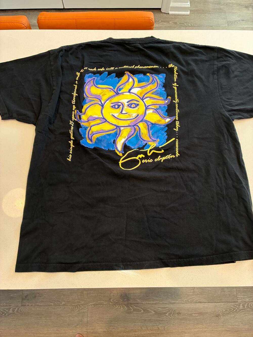 Hard Rock Cafe Eric Clapton Sun T-Shirt Xlarge